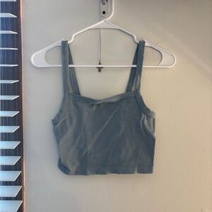 PacSun Teal Ribbed Crop Top